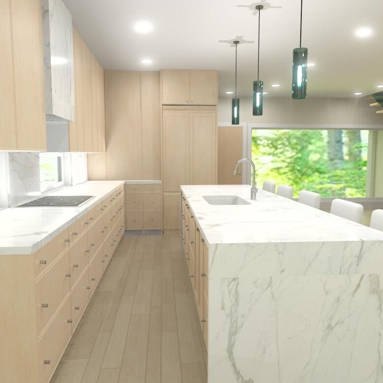 Main floor kitchen view